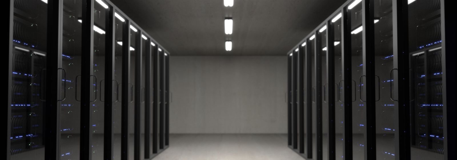Server racks in data center representing electronic equipment